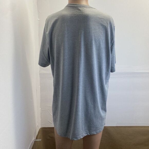 Calvin Klein Short Sleeve Relaxed Wide Calvin Logo Crew Neck Tee,size L Gray New - Picture 9 of 10